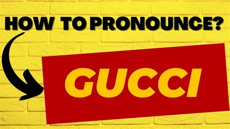 cómo se dice gucci en español|How to pronounce Gucci in Spanish .